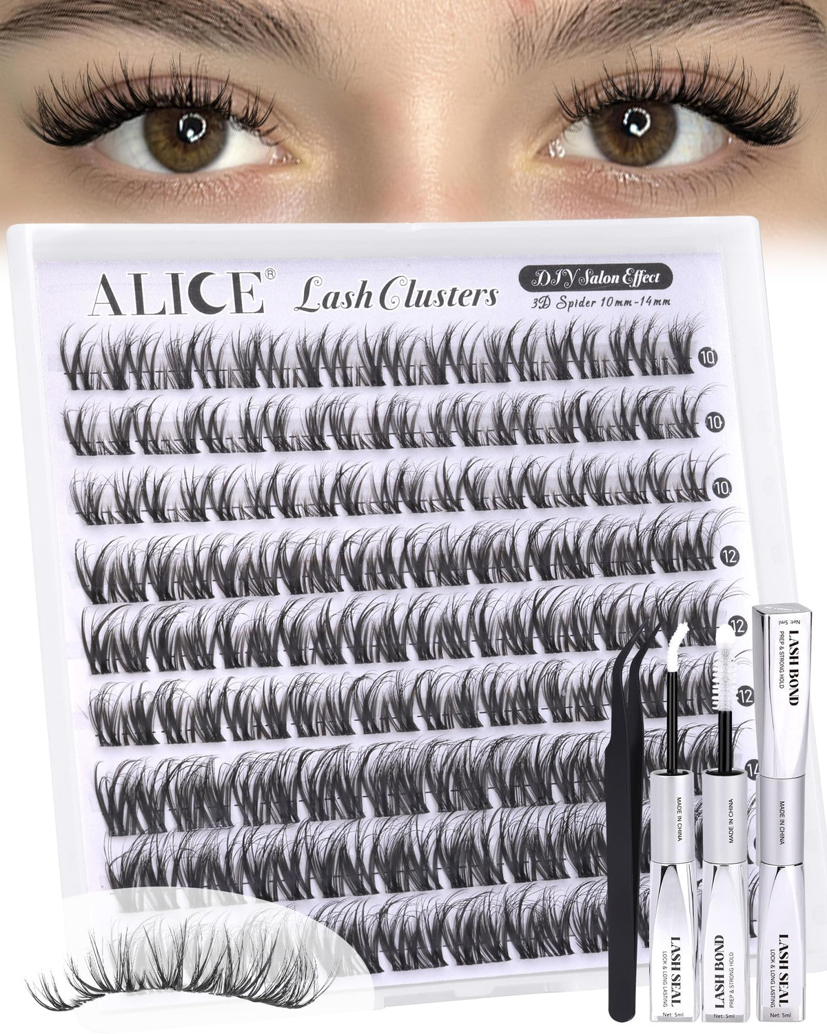 Cils Wispy ALICE sur un fond neutre