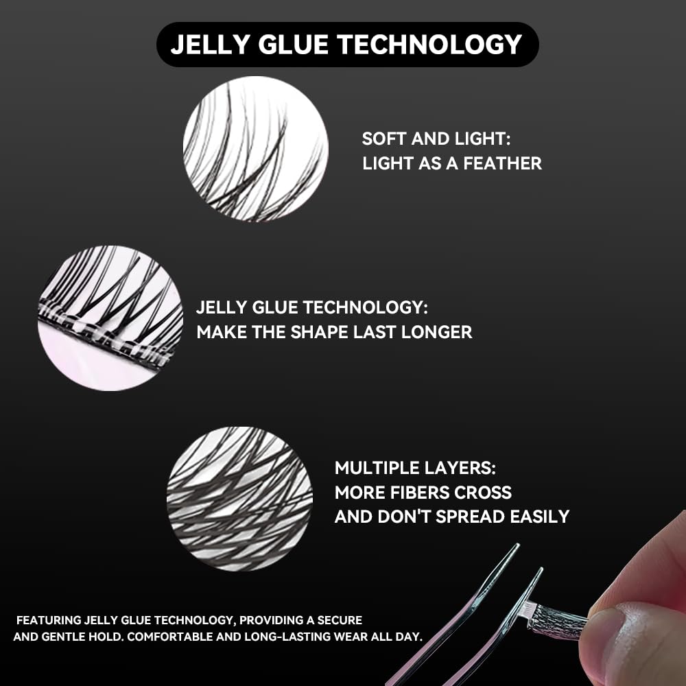 Cils Wispy CoFier appliqués sur un modèle