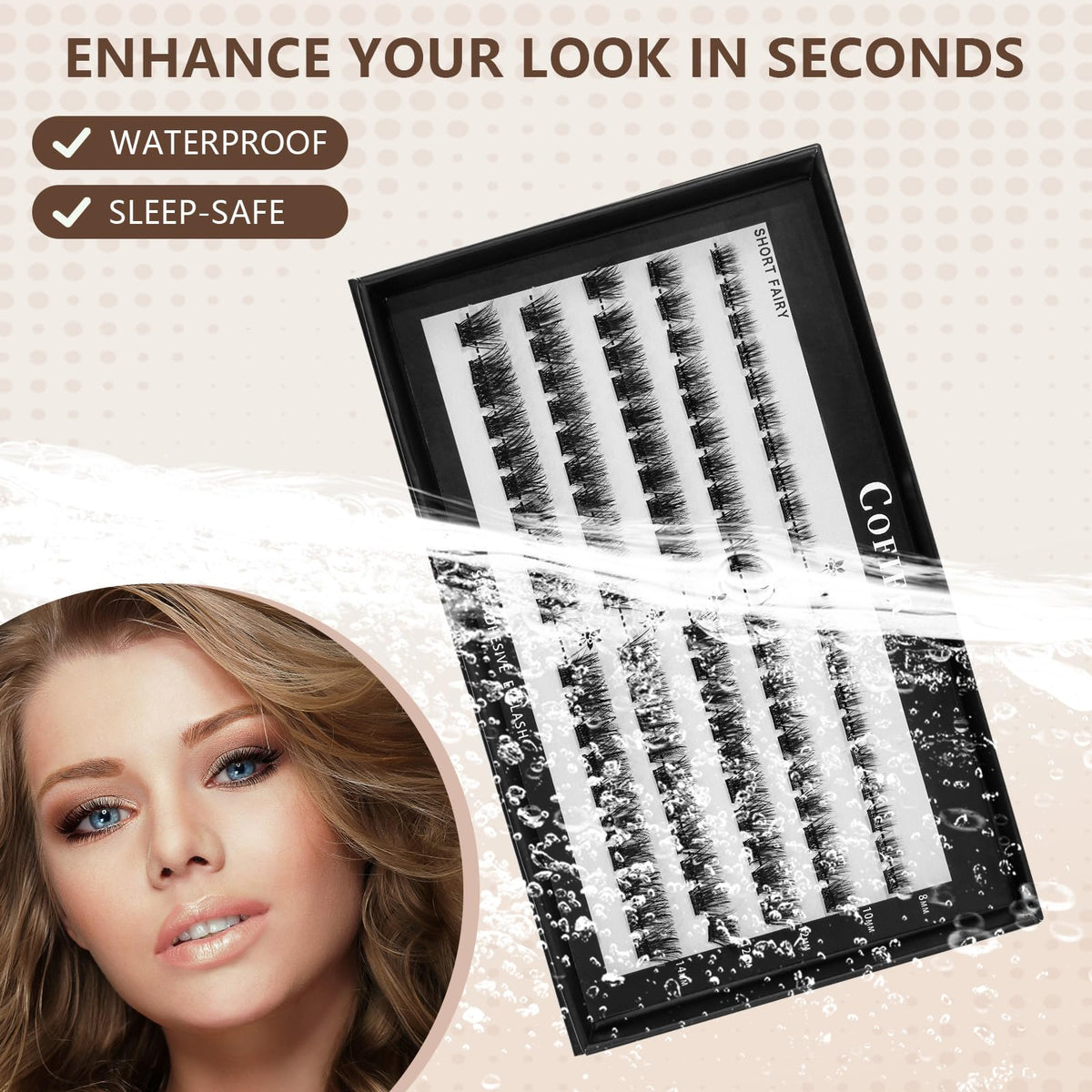 Cils Wispy CoFier prêts à être utilisés