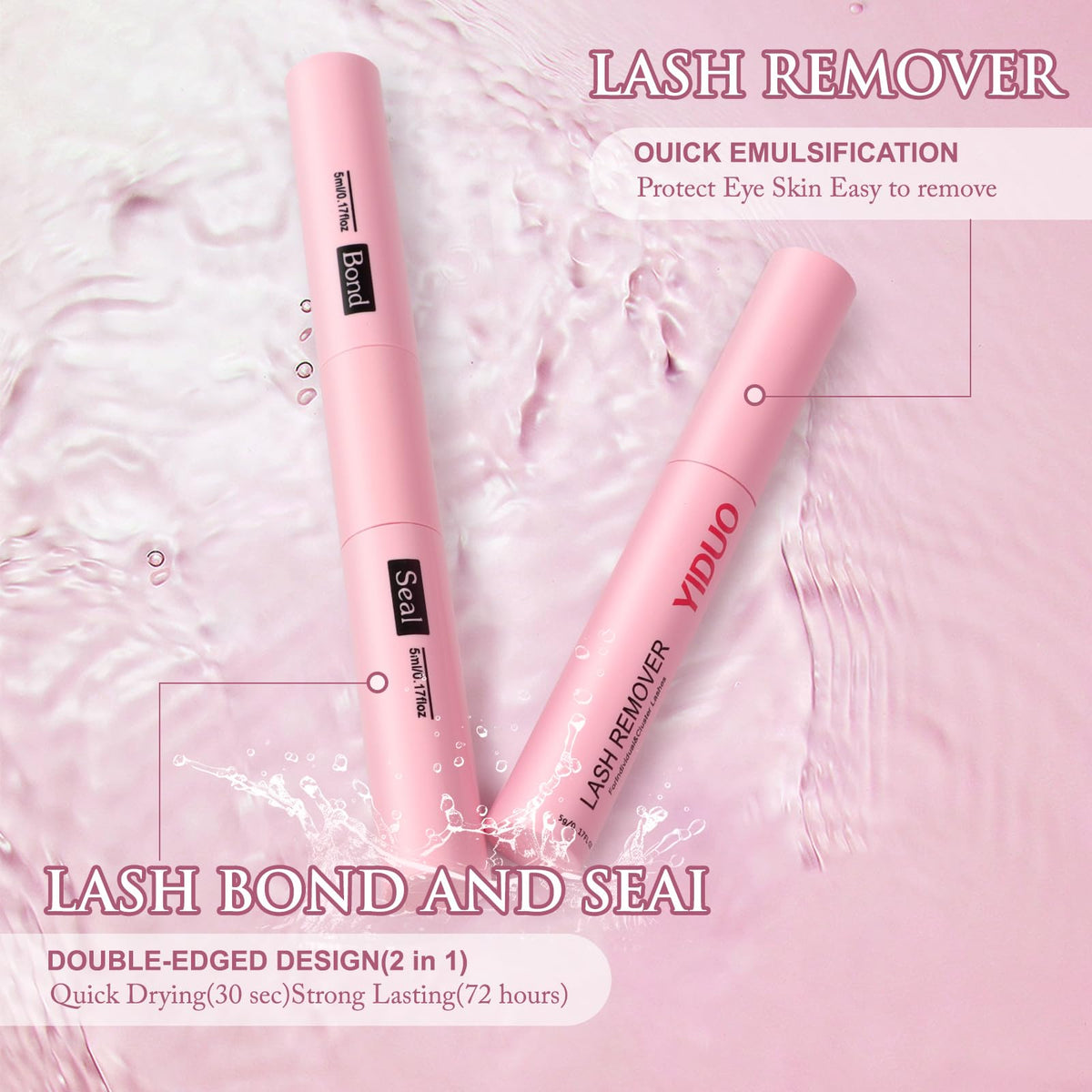 Cils YIDUO en application sur modèle