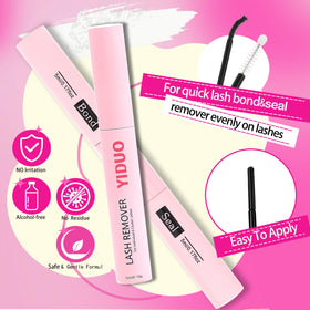 Cils YIDUO en clusters sur un fond neutre
