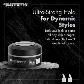 Cire coiffante Gummy 150 ml arrière avec instructions d'utilisation