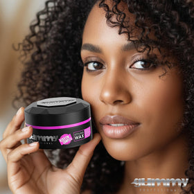 Cire coiffante Gummy avec un fond coloré