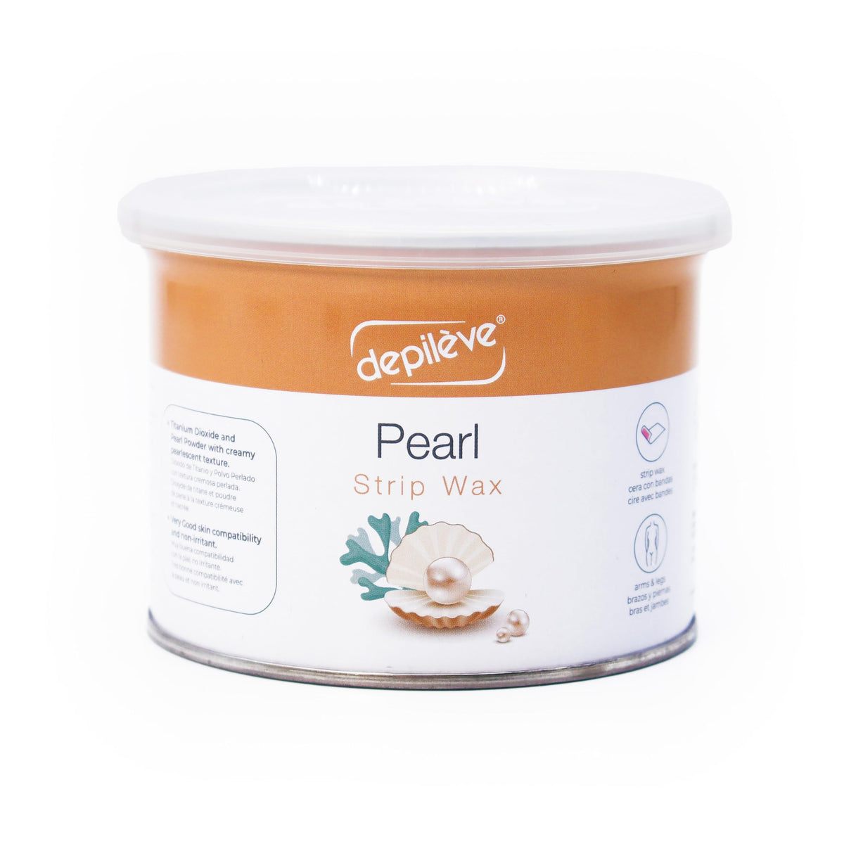 Cire d'épilation Depileve 14 oz, couleur dorée perlée