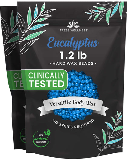 Cire d'épilation eucalyptus Tress Wellness en paquets de 1,2 kg