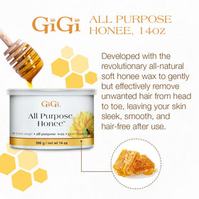 Cire douce GIGI All Purpose Honee 14 oz en pot