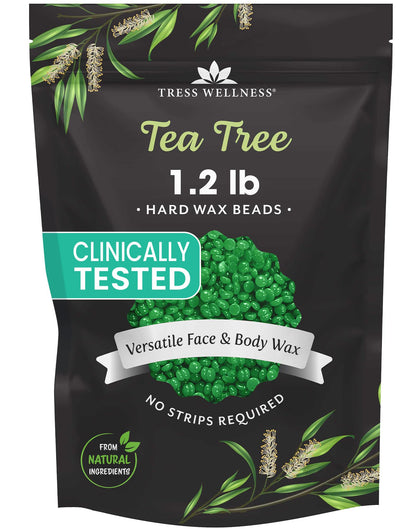 Cire en perles Tress Wellness 568g au parfum arbre à thé vue de face