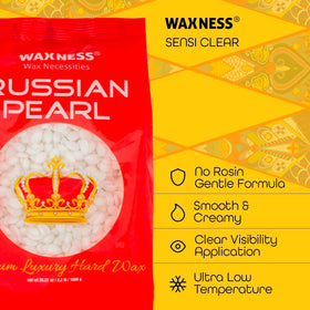 Cire Wax Necessities avec visibilité sur la peau
