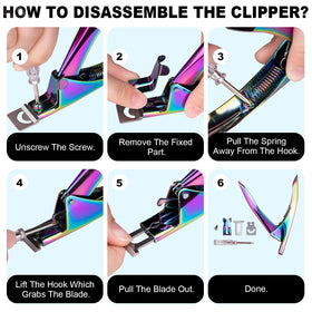 Ciseaux à ongles avec angle de 90 degrés pour ongles carrés