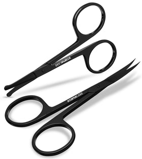 Ciseaux à sourcils Utopia Care en acier inoxydable, vue de face