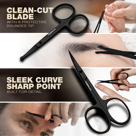 Ciseaux à sourcils Utopia Care, poignée antidérapante