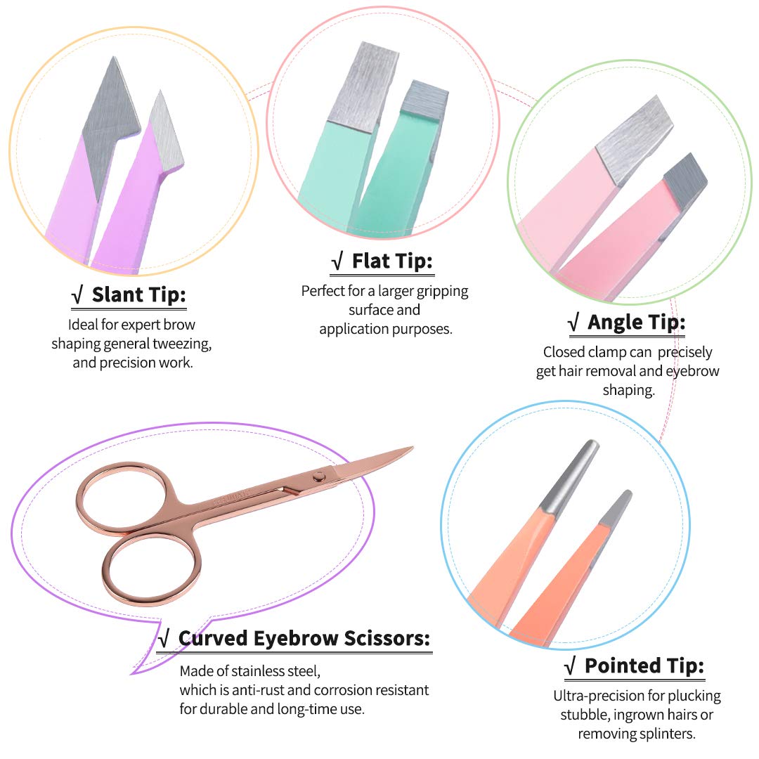 Ciseaux courbés pour sourcils TsMADDTs