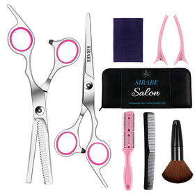 Ciseaux de coiffure Sirabe 9 PCS avec trousse en cuir