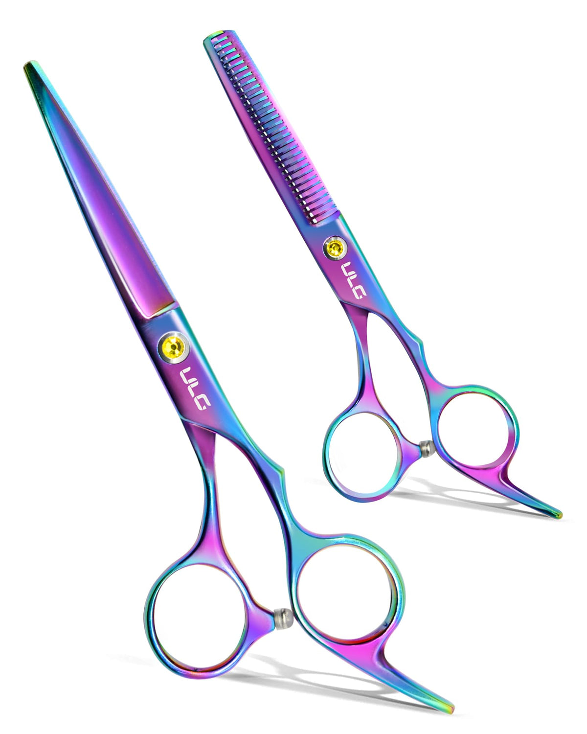 Ciseaux de coiffure ULG 6,5 pouces en acier inoxydable japonais vue de face