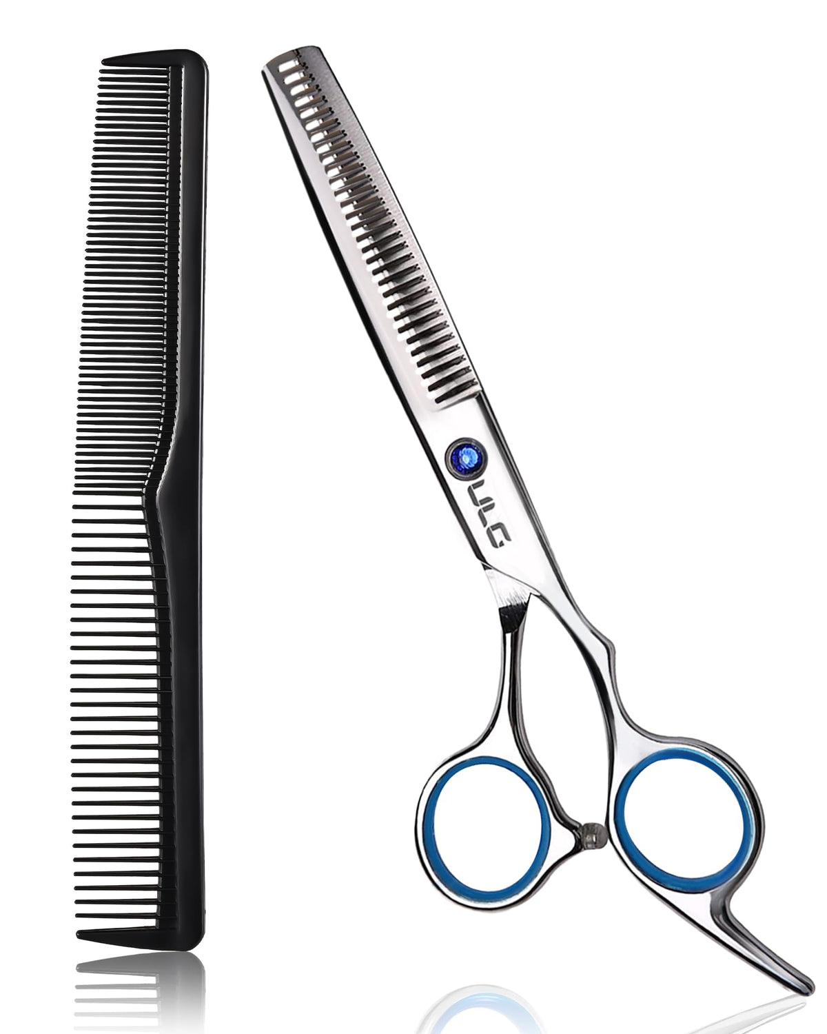 Ciseaux de coiffure ULG en acier inoxydable japonais vue de face