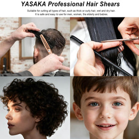 Ciseaux de coiffure YASAKA 6 pouces dans leur emballage