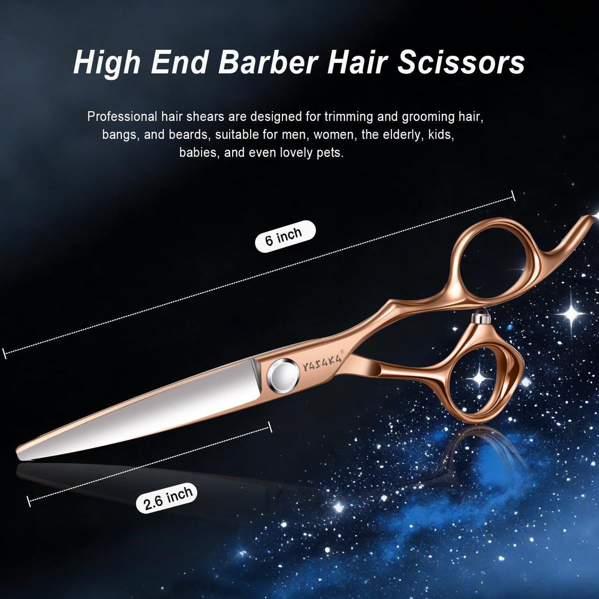 Ciseaux de coupe cheveux YASAKA en utilisation sur des cheveux