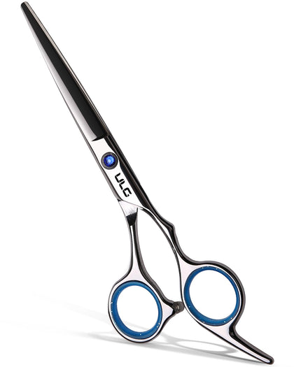 Ciseaux de coupe de cheveux ULG 7,5 pouces vue de face avec finition miroir