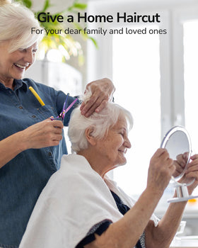 Ciseaux ULG en utilisation pour couper des cheveux