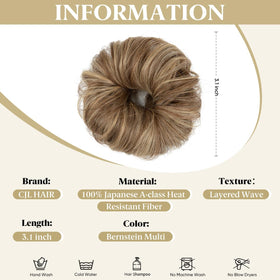 CJL HAIR chignon mignon avec boucles serrées et volume