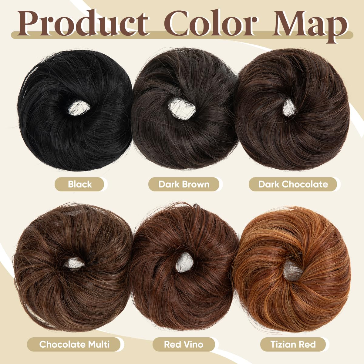 CJL HAIR Chignon noir sur cheveux fins
