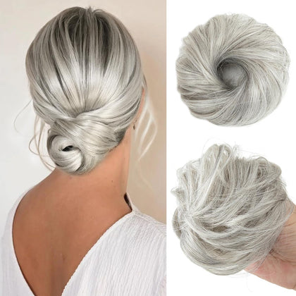 CJL HAIR Chignons Désordonnés pour Cheveux Fins vue de face