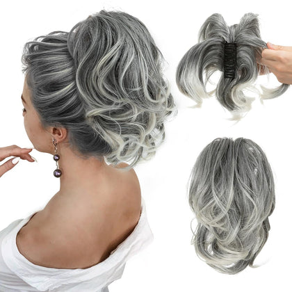 CJL HAIR Extension de Cheveux Chignon Courte vue de face