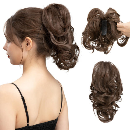 CJL HAIR Extensions de Cheveux en Chignon Court vue avant
