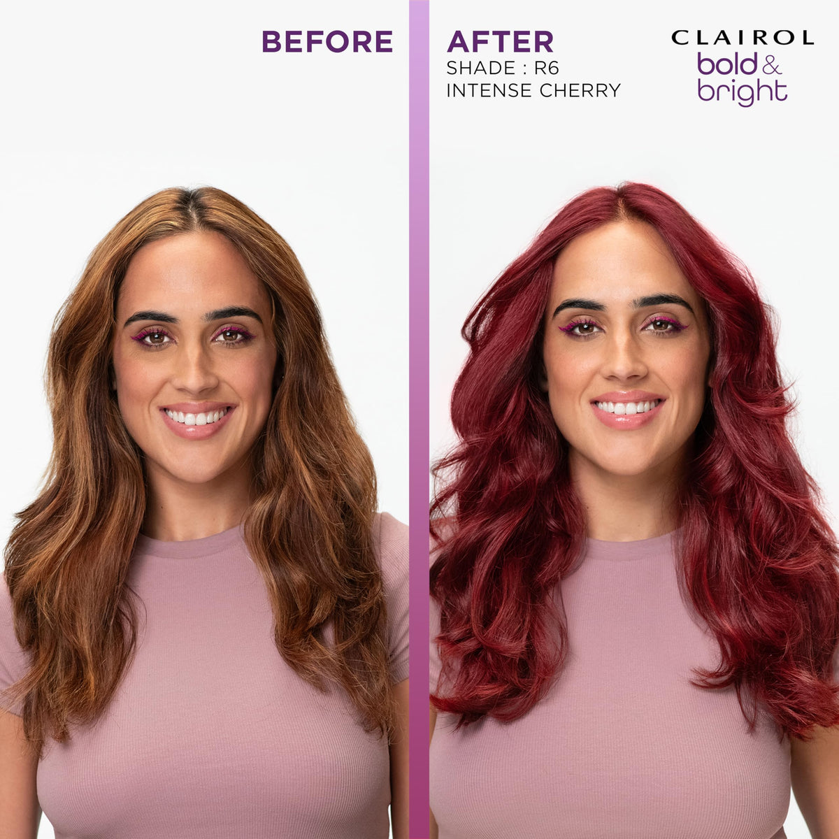 Clairol Coloration Permanente R6 Rouge Intense avec conditionneur et gants
