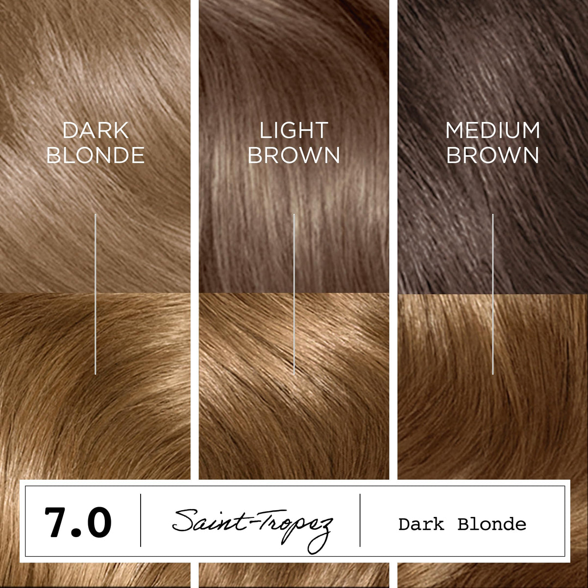 Clairol ColorStrong teinture capillaire 7.0 Blond Foncé gants inclus