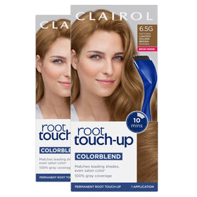 Clairol Couverture Racines Permanente 6,5G Châtain Clair Doré vue avant