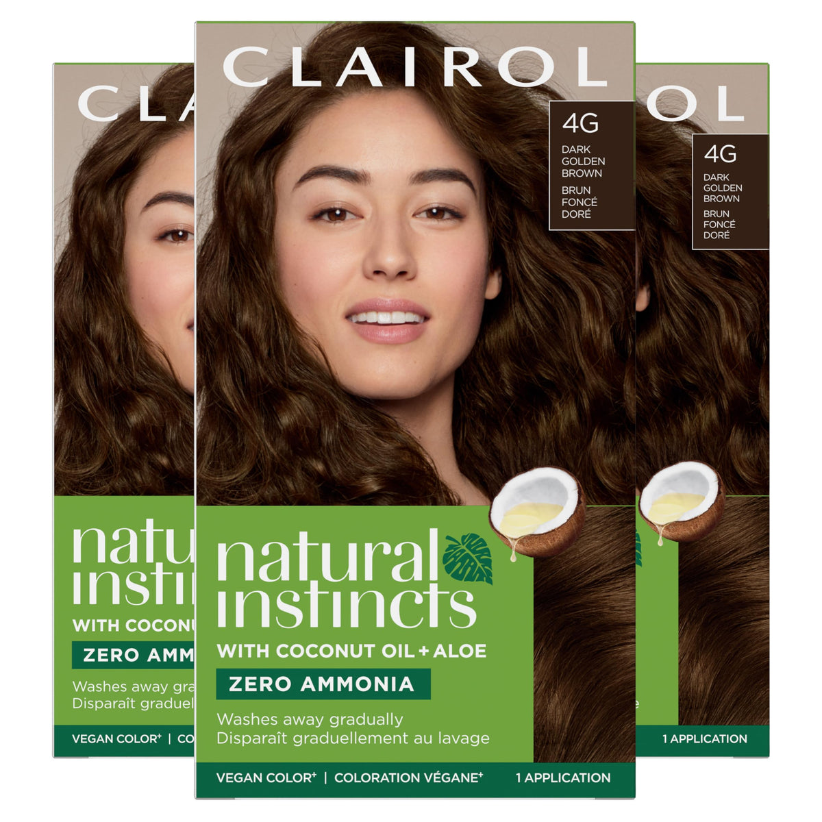 Clairol Natural Instincts 4G Brun Doré - boîte avant