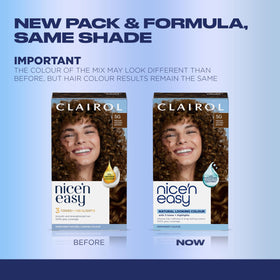 Clairol Nice'n Easy 5G Brun Doré Moyen détails de la teinture