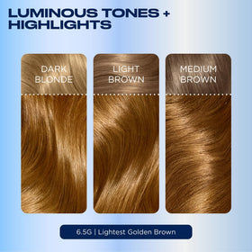 Clairol Nice'n Easy 6.5G Brun Doré Clair en utilisation