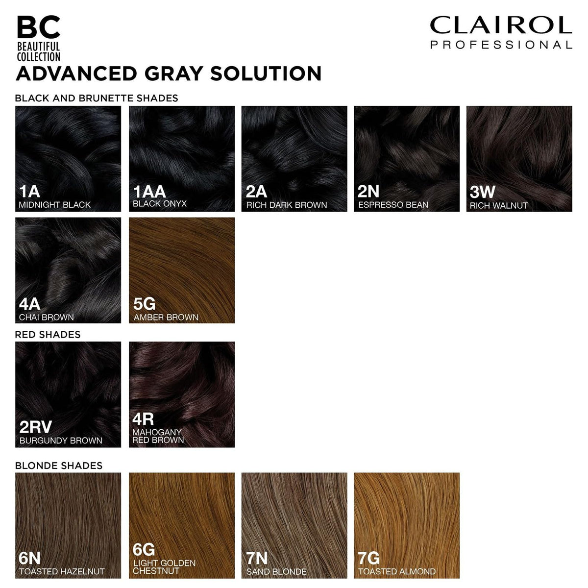 Clairol Professional Beautiful Collection Advanced Gray Solution près de produits de soin capillaire