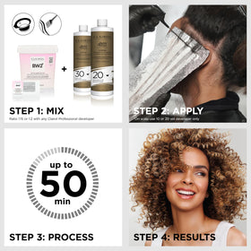 Clairol Professional BW2+ Poudre Décolorante Extra Forte lors du mélange