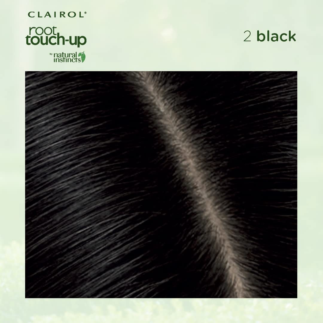 Clairol Racines Touch-Up 68g couleur noire avec bol de mélange