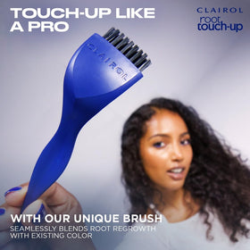 Clairol Root Touch Up 5A Brun Cendré, boîte ouverte avec accessoires