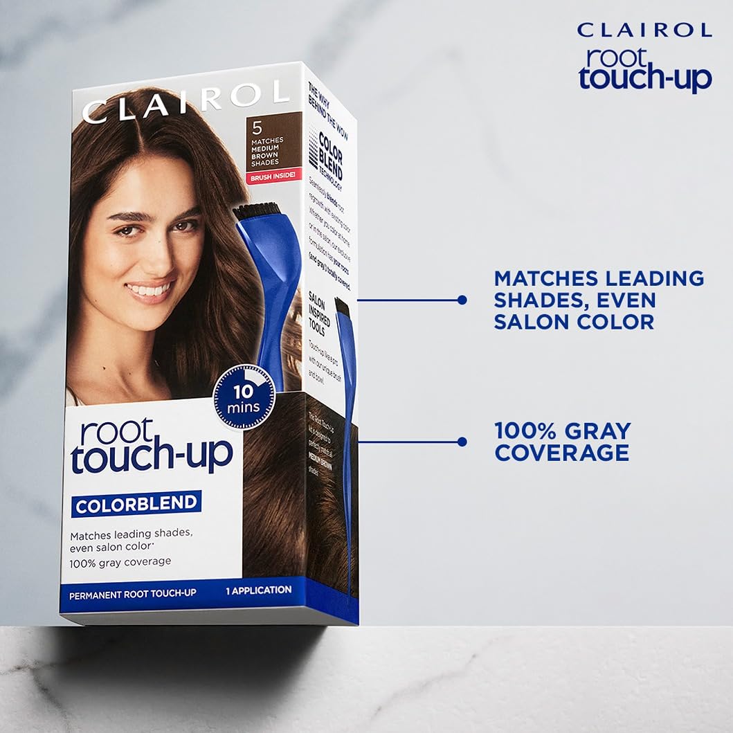 Clairol Root Touch Up 9 Blond Clair après application
