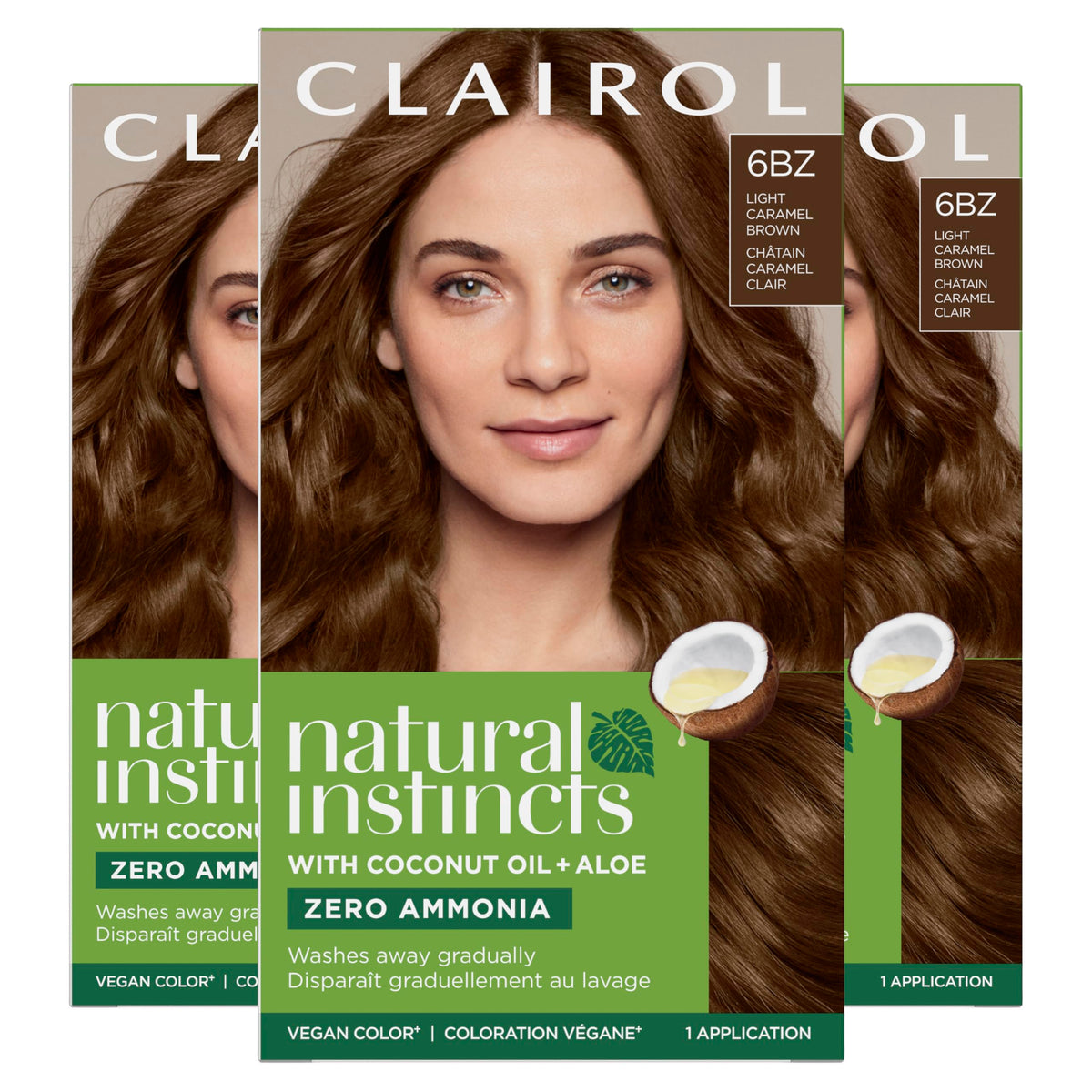 Clairol Teinture Capillaire 6BZ Châtain Clair Caramel vue avant