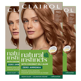Clairol Teinture Capillaire 7RG Blond Rose Doré - vue avant
