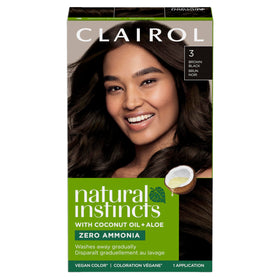 Clairol Teinture Cheveux Demi-Permanente 3 Noir Brun avant application