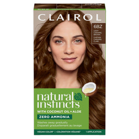 Clairol Teinture Cheveux Demi-Permanente 6BZ Caramel Clair, vue de face