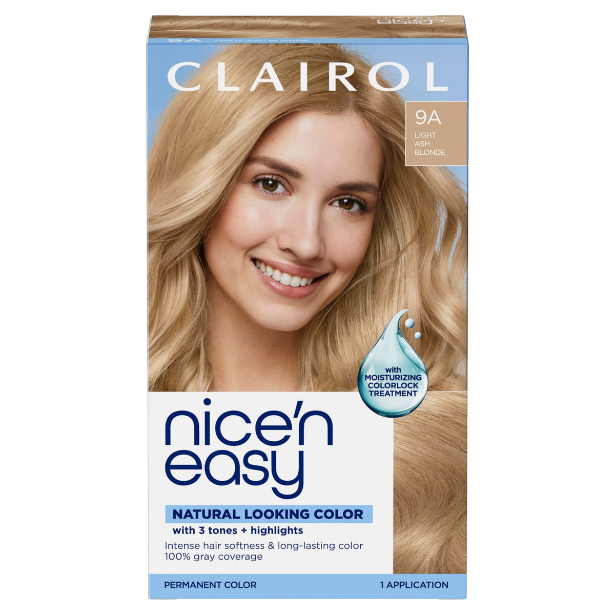 Clairol Teinture Permanente 9A Blond Cendré emballage avant