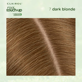 Clairol Teinture Racines 7 Blonde - avant et après
