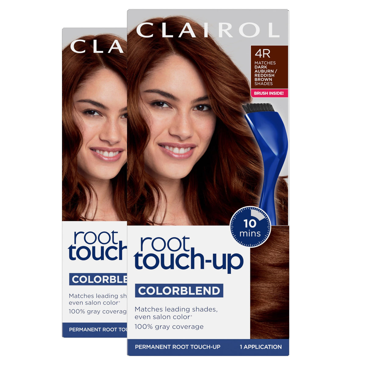 Clairol Touch-Up Racine 4R Brun Auburn boîte avant