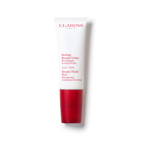 CLARINS Beauty Flash Peel avant application sur un plan de travail