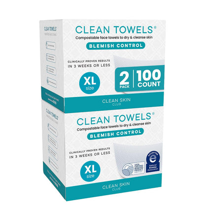 CLEAN SKIN CLUB serviettes nettoyantes Blemish Control XL paquet avant