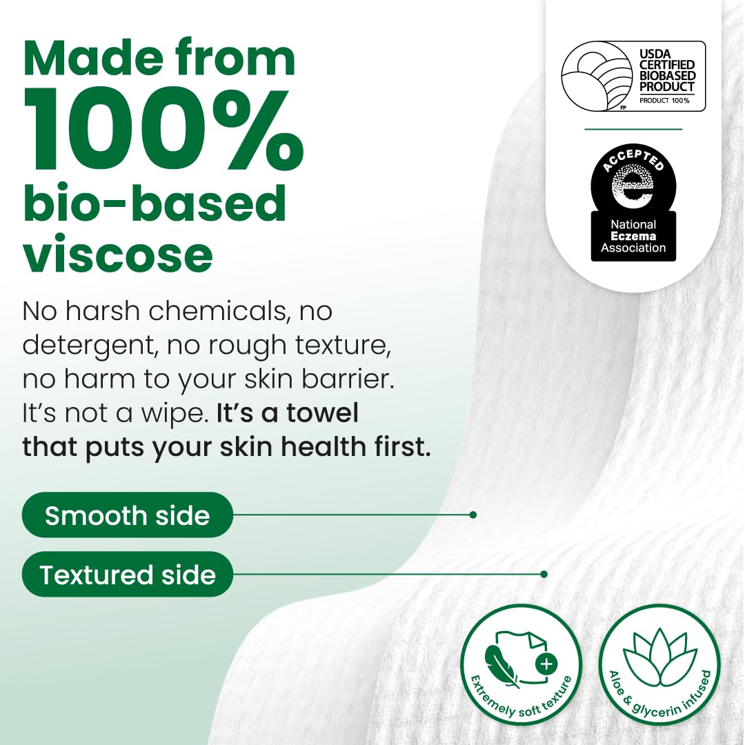 CLEAN SKIN CLUB Serviettes Nettoyantes Peau Sensible XL en usage quotidien
