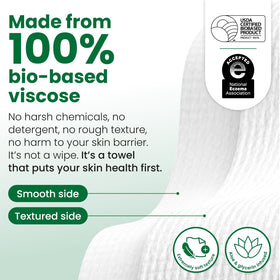 CLEAN SKIN CLUB Serviettes Nettoyantes Peau Sensible XL en usage quotidien